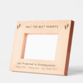 Grootouder zwangerschapsaankondiging Baby Foot Gegraveerde Lijstjes (Links)