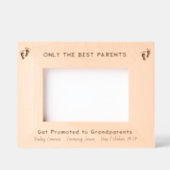 Grootouder zwangerschapsaankondiging Baby Foot Gegraveerde Lijstjes (Voorkant)