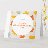 Grootouderdag 2022 Blank gevouwen Wenskaart Kaart (Gele Bloem)