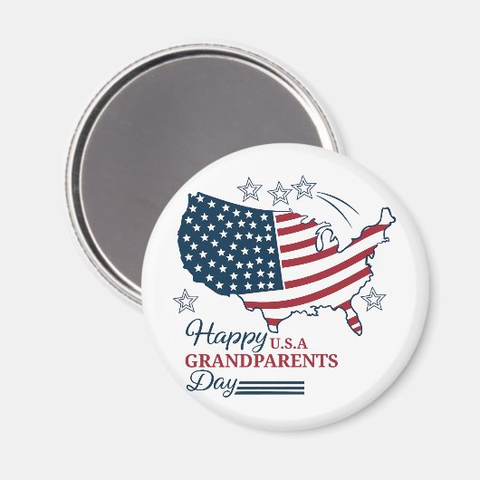 Grootouderdag 2025 USA Vector Magneet (Voorkant / Achterkant)