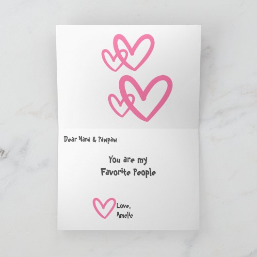 Grootouderdag Best Ever Customize Wenskaart Feestdagen Kaart (Binnen)