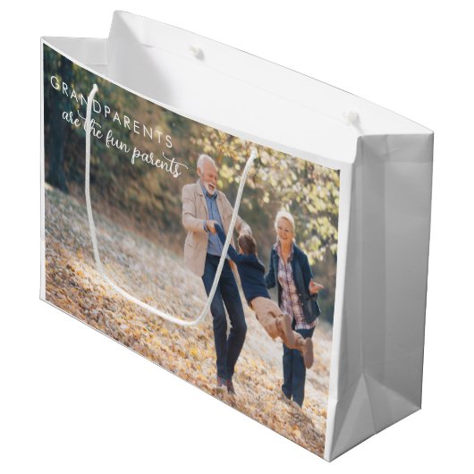 Grootouderdag cadeautas (Voorkant Gekanteld)