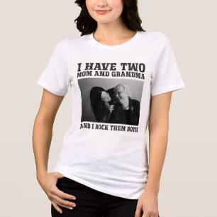 Grootouderdag gepersonaliseerde grootmoeder Tri-Blend shirt