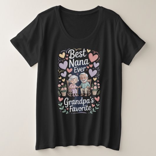 Grootouderdag Grote Maat T-shirt (Design voorkant)