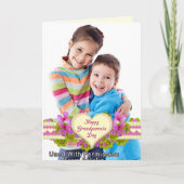 Grootouderdag hart grootmoeder foto kaart (Voorkant)