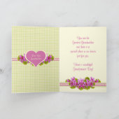 Grootouderdag hart grootmoeder foto kaart (Binnen)