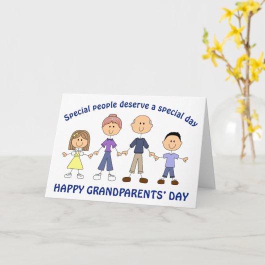 Grootouderdag Kaart (Gele Bloem)