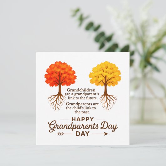 Grootouderdag Kaart (Staand voorkant)