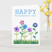 Grootouderdag Kaart - Flower Power (Gele Bloem)