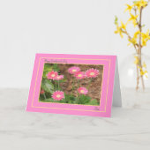 Grootouderdag Kaart voor Mimi met roze dagen (Gele Bloem)