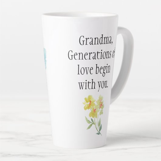 Grootouderdag Latte Mok (Rechterhoek)