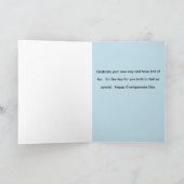 Grootouderdag met blauw bos kaart (Binnen)