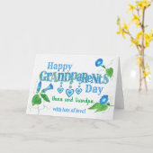 Grootouderdag met de aangepaste naam, ochtendglori kaart (Gele Bloem)