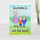 Grootouderdag oma grillige Kaart (Voorkant)