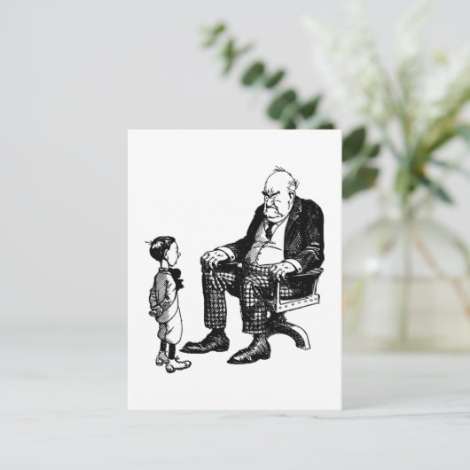 Grootouderdag - opa en kind briefkaart (Staand voorkant)