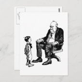 Grootouderdag - opa en kind briefkaart (Voorkant / Achterkant)