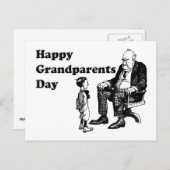 Grootouderdag - opa en kind briefkaart (Voorkant / Achterkant)