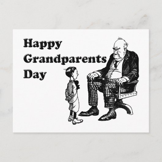 Grootouderdag - opa en kind briefkaart (Voorkant)