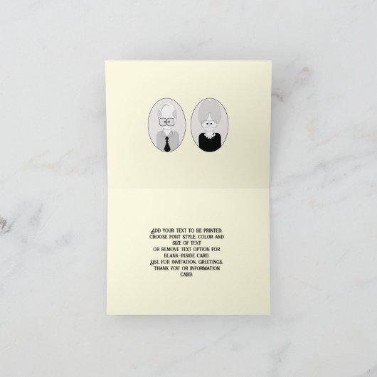 Grootouderdag - paar kaart (Binnen)