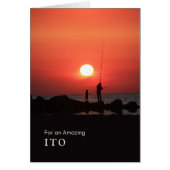 Grootouderdag voor Ito Vist op zonsondergang (Voorkant)