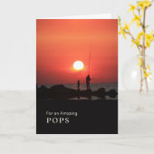 Grootouderdag voor Poppen Gevist op Sunset Kaart (Gele Bloem)