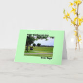 Grootouderdag voor Poppi met Golf Scene Kaart (Gele Bloem)