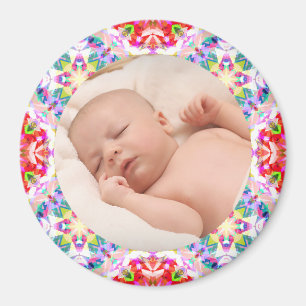 Grootouderfoto van Lijst Baby Girl Magneet