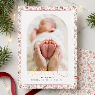 Grootouderlijk Kerstmis Baby Aankondiging