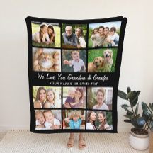 Grootouders 12 Foto Collage Zwart