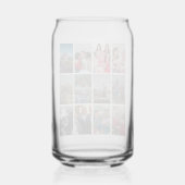 Grootouders 12 Foto Memory Collage Sjabloon Blikvorm Glas (Achterkant)