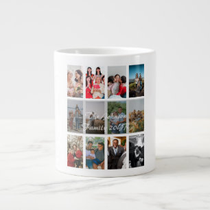 Grootouders 12 Foto Memory Collage Sjabloon Grote Koffiekop