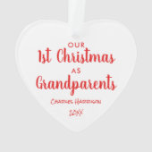 Grootouders 1 kerstfoto ornament (achterkant)