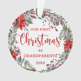 Grootouders 1 kerstfoto-ornament ornament