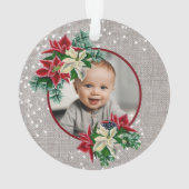 Grootouders 1 Kerstmis Foto Ornament (achterkant)