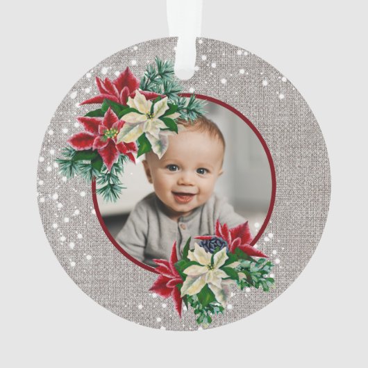 Grootouders 1 Kerstmis Foto Ornament (achterkant)