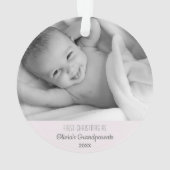 Grootouders 1 Kerstmis Persoonlijke foto Foto Ornament (achterkant)