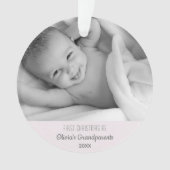 Grootouders 1 Kerstmis Persoonlijke foto Foto Ornament (voorkant)