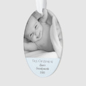 Grootouders 1 Kerstmis Persoonlijke foto Ornament (voorkant)