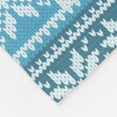 Grootouders 24 Foto Nordic Snowflake Sweater Fleece Deken (Hoek)