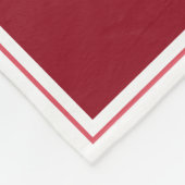 Grootouders 6 Foto Collage Persoonlijk Donker Rood Fleece Deken (Hoek)