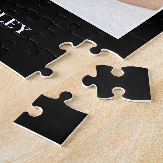 Grootouders 6 Foto zwart Legpuzzel (Zijkant)