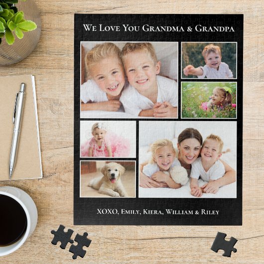 Grootouders 6 Foto zwart Legpuzzel