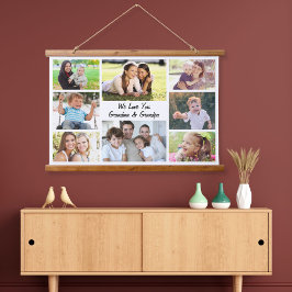 Grootouders 8 Fotocollage Hangend Wandkleed
