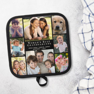 Grootouders 8 Fotocollage Zwart Pannenlap