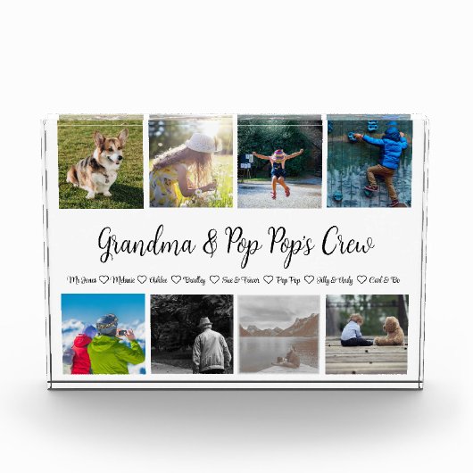 Grootouders Aangepast 8 fotoraster Fotoblokken (Voorkant)