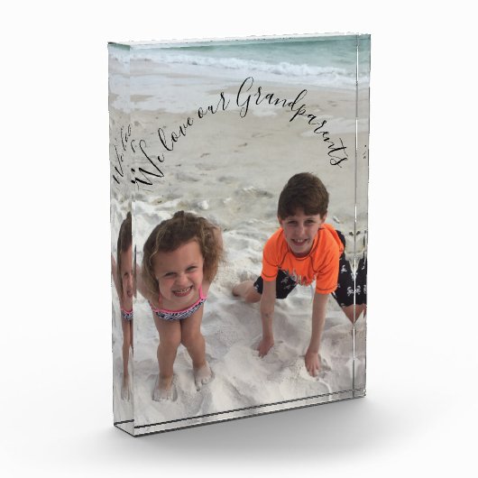 Grootouders Aangepaste foto van kleinkinderen (Links)