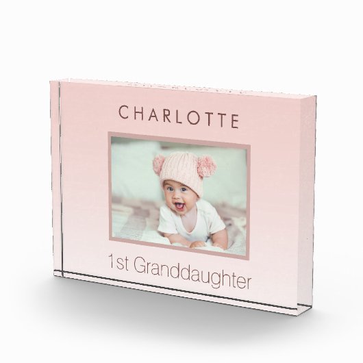 Grootouders baby aangepaste foto 1e kleindochter (Rechts)