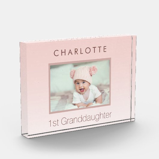 Grootouders baby aangepaste foto 1e kleindochter (Links)