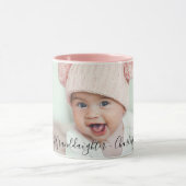 Grootouders baby foto 1e kleindochter mok (Midden)