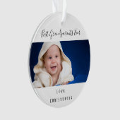 Grootouders baby foto kleinkind ornament (voorkant)